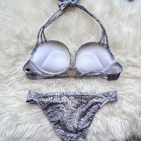 Victoria’s Secret 2014 Bombshell Push-up Blue and white bikini set - Picture 6 of 8